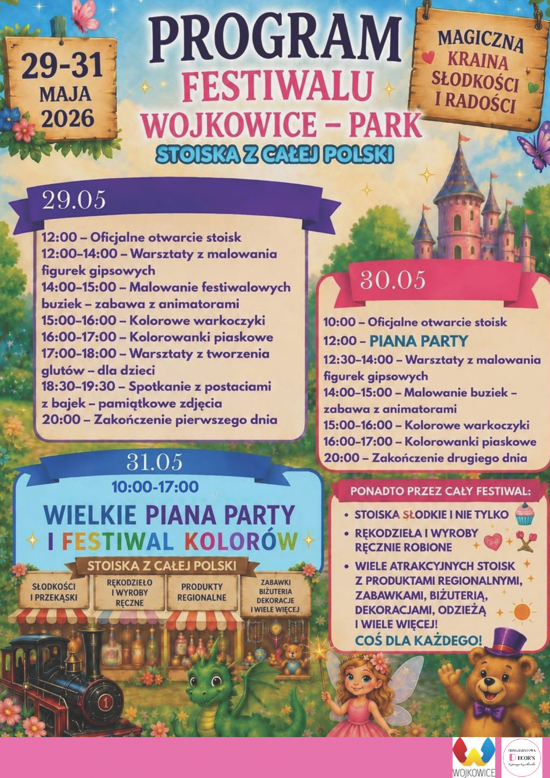 Bajkowy Festiwal Słodkości i Smaku w Wojkowicach 